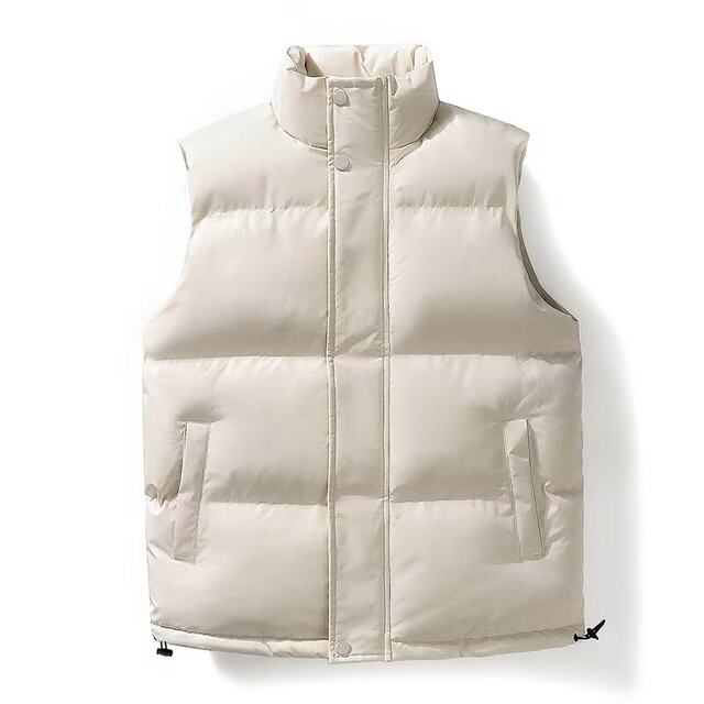 Qingcang leaks women's duvet cotton vest plus velvet thickened warmth and warmth, the couple vest sports casual jacket
