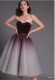 Thai trend brand niche design burgundy gradient A-line high waist large sway puff mesh skirt princess skirt