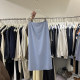 Texture Neola Dongdaemen New high-waisted straight skirt for women commuting style high intelligence slit long skirt
