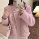 European simple wool coat for women's winter clothes 2024 new style slim and fashionable short plus cotton thin wool coat