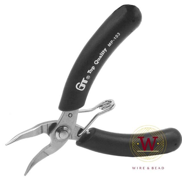 Taiwan GT handmade pliers mini jewelry pliers round pointed bent nose pliers nylon pliers hairpin winding beading set tool