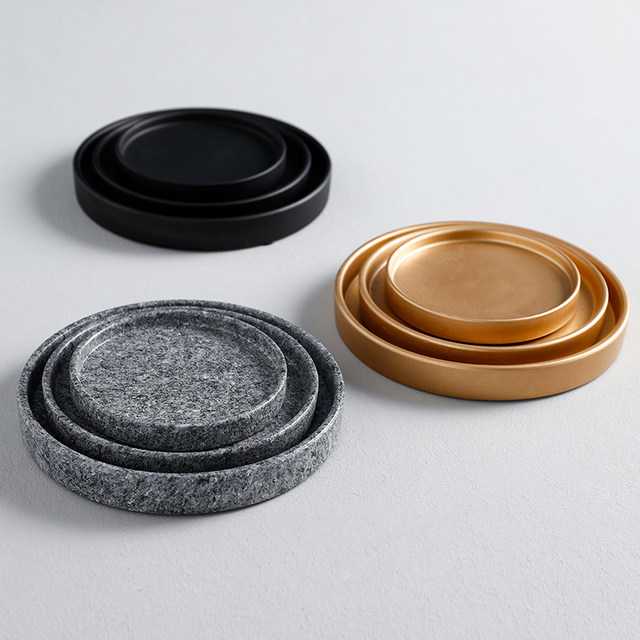 Jianyi water tray flowerpot ceramic tray round pothos succulent flowerpot chassis