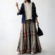 Wear lightweight, sporty and new feeling in all seasons 2025 spring and summer new Japanese expensive brand long printed skirt