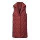 Autumn and winter new products, middle-aged women's long down cotton vest, foreign style mother's thickened outer suit collar, waistcoat and waistcoat