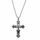 New niche punk dark retro women's cross titanium steel alloy sweater chain boys growth couple necklace