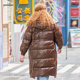 Fat Mrs. Plus Size Women's Winter New Brown Medium Long Warm Down Jacket Hooded Loose 521403510