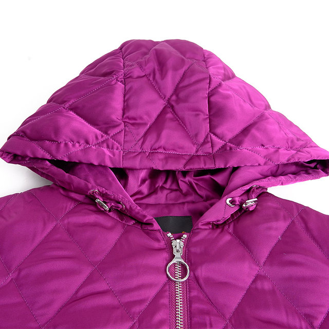 Fat Mrs. Plus Size Women's Trendy New Winter Solid Color Hooded Lightweight Slim Short Down Jacket 520404410