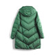 Fat Mrs. Plus Size Women's Winter New Mid-Length Green Warm Down Jacket Hooded Loose 821401611