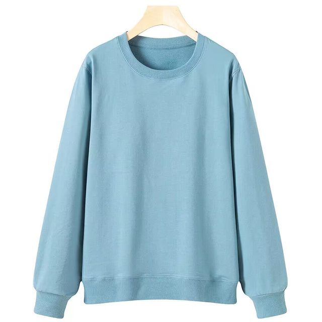 Semir sweatshirt women's round neck casual top 2025 spring loose cotton versatile long-sleeved base couple pullover