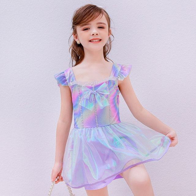Children's swimsuit girl Korean split skirt swimsuit baby bikini girl cute bow swimsuit