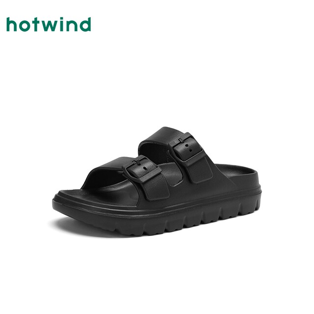 Hot air thick-soled slippers for women 2025 summer new casual beach sandals versatile outside sandals semi-trails for women