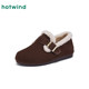 Hot Air Velvet Birkenstock Shoes 2025 Winter New Brown Retro Furry Shoes Versatile Cotton Shoes Casual Women's Shoes