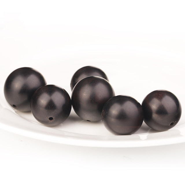 Natural Indonesian ebony wood loose beads, small leaf, red sandalwood beads, Buddhist beads, bracelets, Buddha head, three-way accessories accessories