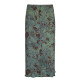 ROCKMORE retro artistic vintage printed scented skirt niche wave edge straight midi skirt
