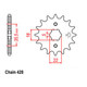 Applicable chain plate TW125 TW200 TW225 small sprocket small chainring small teeth 428 chain 14 teeth