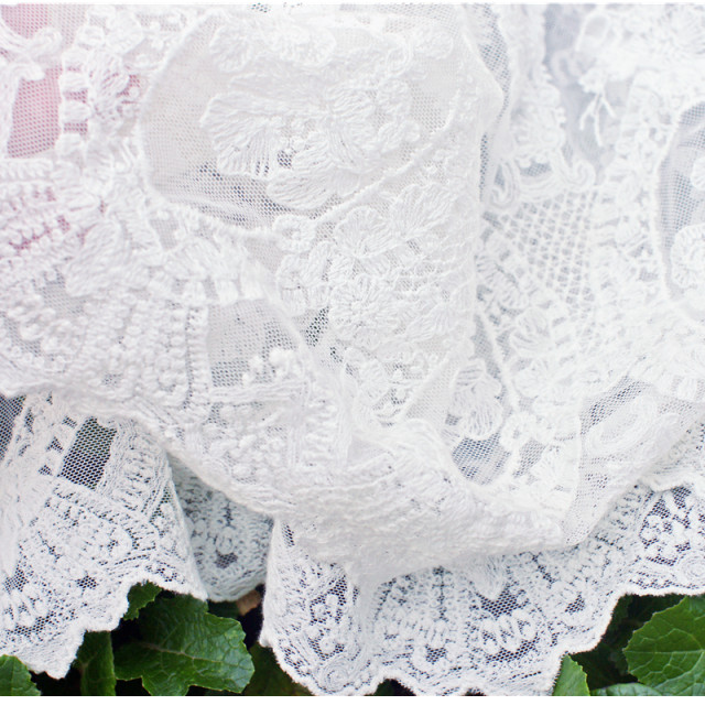 Lace embroidered skirt with versatile small butt curtain cover skirt with gauze skirt sweater with jeans layered artifact skirt