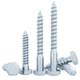 External hexagonal self-tapping screws, coarse tooth, extended self-drilling furniture screws, M6M8M10M12 galvanized self-tapping wood bolts