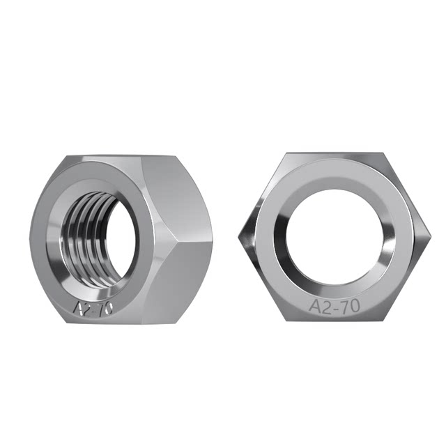304 stainless steel hexagonal nut 201 nut M3M4M5M6M8M10m12M16M20 stainless steel screw cap