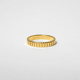 European and American fashionable simple niche gear stripes versatile personality stacking ring