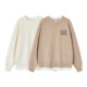 Semir sweatshirt women's letter printing autumn 2024 new loose fake two-piece pullover simple hat-free top trendy