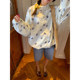 Luoluo breeze lightweight sun protection clothes for women 2024 new printed short jacket sun protection clothes small loose thin jacket