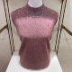 100%pure woolen sweater autumn and winter half -high -collar drill sweater Mom dressing knitted women's middle -aged and elderly bottom shirt