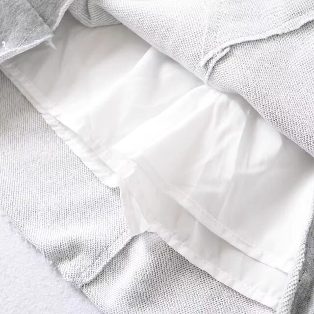 Cotton American casual cut breasted elastic waist-pack hip skirt irregular pocket anti-exposure sports sweat skirt
