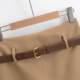 Cotton retro British low waist solid color hip skirt old belt anti-exposure hot girl one-step skirt suit short skirt