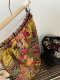 
LAVISHSECRET Autumn and Winter Retro Hong Kong Style Printed Skirt for Women High Waist Slim A-line Skirt Mid-length Skirt