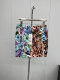 Slimming new style printed short skirt with style high waist fashion retro skirt