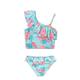 Children's swimsuit girls three 3-4 years old 6 years old baby girl floral princess loli split bikini swimsuit