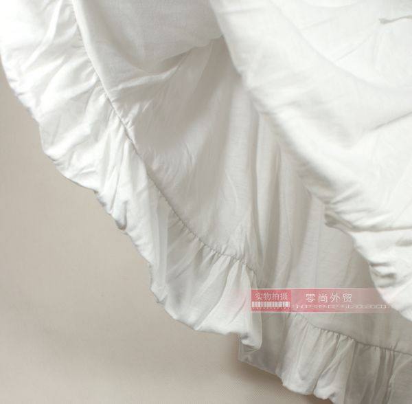 Summer pure cotton pleated puff skirt Student sports short skirt loose large size casual knitted skirt
