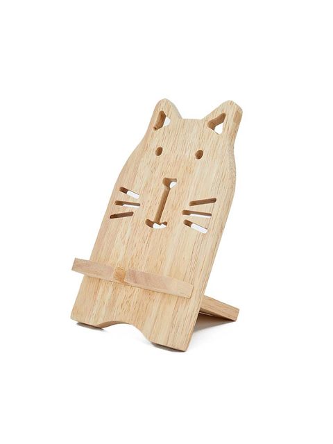 Mobile phone stand wooden cartoon mobile phone stand iped tablet lazy mobile phone stand cute simple desktop charging stand