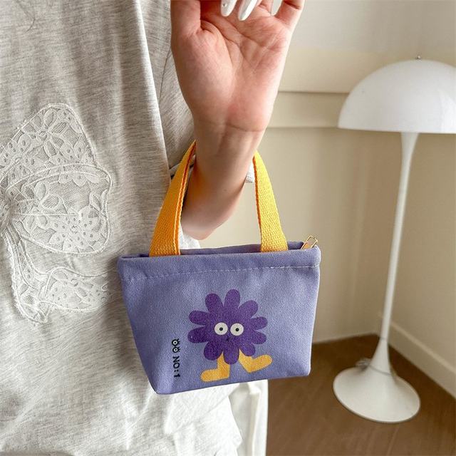 Walking bag, mini cloth bag, hand-held tote bag, canvas handbag, women's bag, small mother bag, mother and baby outing