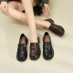 Gomeqi shopping mall same style thick-soled loafers for women 2025 new black British style small leather shoes for women with skirts