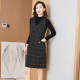 Autumn and winter sleeveless women's woolen vest skirt age-reducing strap dress temperament versatile base V-neck suit vest skirt