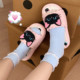 Slim strips Sweet and cool little black cat personalized sandals summer casual internet celebrity soft thick sole women outdoor one-line sandals