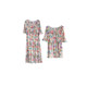 Vogana Cannes Large -size Original Summer Celebration Flower Lotus Leaf Edge Reduction Slender Shirt Shirt Dress