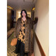 Vogana Cannes Family Large -size Original Winter Thick Warm Tattoo Stitching Droty Dress long and short
