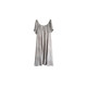 vogana Cannes home large size original French afternoon tea skirt for women's summer large v-neck waist A-line slim dress