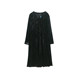 Vogana Cannes Family Large -size Original French Vocal Vull velvet Mid -long skirt temperament, waist high waist A -line dress
