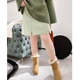 vogana Cannes home large size original irregular zipper skirt thickened warm waffle A-line skirt