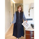 vogana Cannes home large size original temperament sleeveless suit dress age-reducing well-behaved pleated skirt length and style
