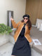 Cannes large size slightly fat Korean style simple cotton sweatshirt dress with big sway dress