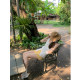 ASHENONLINE Monet Garden Yellow Floral Short Skirt Women Korean Gentle Summer Temperament A-line Skirt
