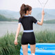 Yimeishan swimsuit for women one-piece flat corner swimming pool special quick-drying 2025 new hot spring for meat covering and slimming hot spring