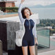 
Yimeishan professional flat-angle one-piece racing swimsuit for women adults 2025 new swimming pool special high-end meat cover