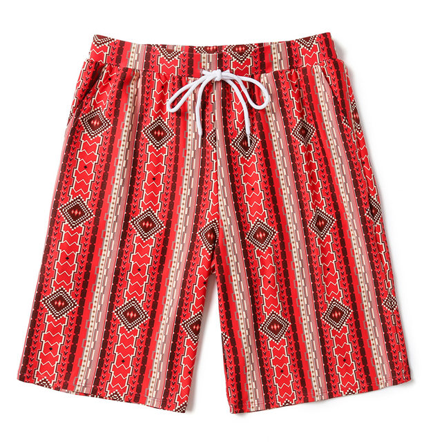 Yimeishan men's swimming trunks loose quick-drying beach pants five-point seaside vacation couple shorts can be put into the water Sanya
