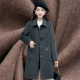 New mid-length woolen jacket autumn and winter Korean version loose slim small woolen coat middle-aged lapel jacket
