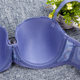 European and American cute girl half cup lace edge thin cup fixed small fresh bra large size underwear (70-80CDEF